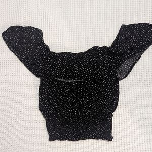 Off the shoulder crop top